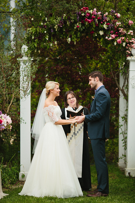 Outdoor wedding ceremony