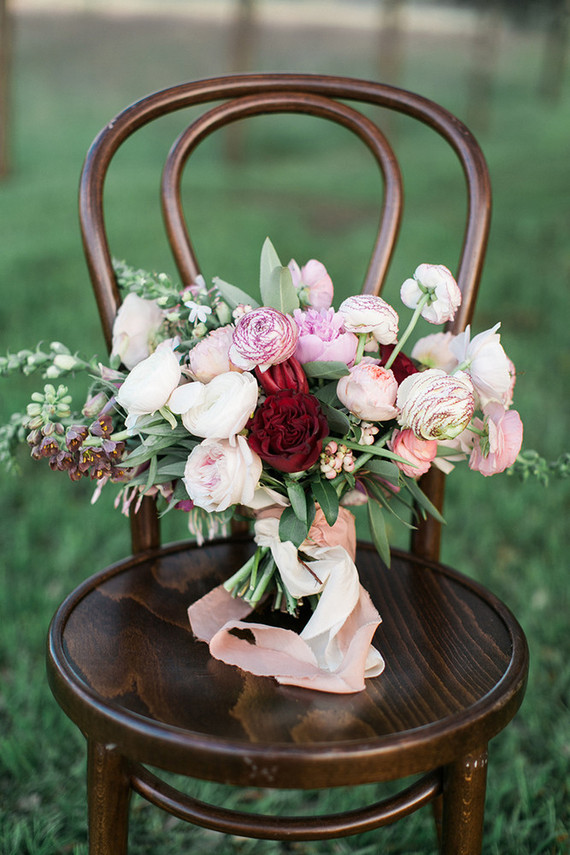 Spring bridal bouquet