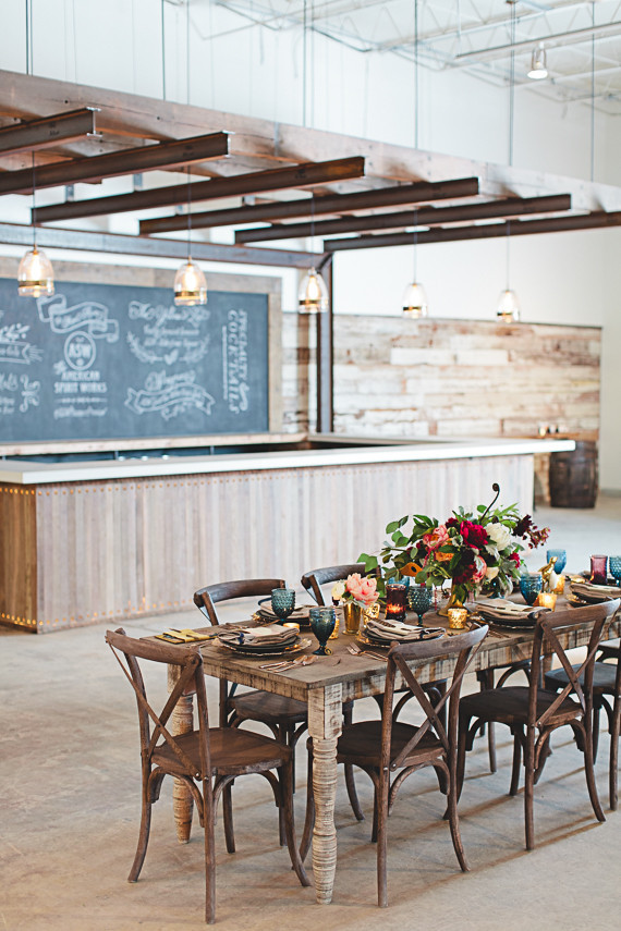 Rustic fall wedding tablescape