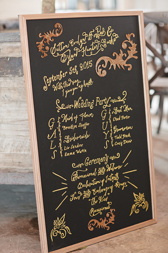 Wedding signage