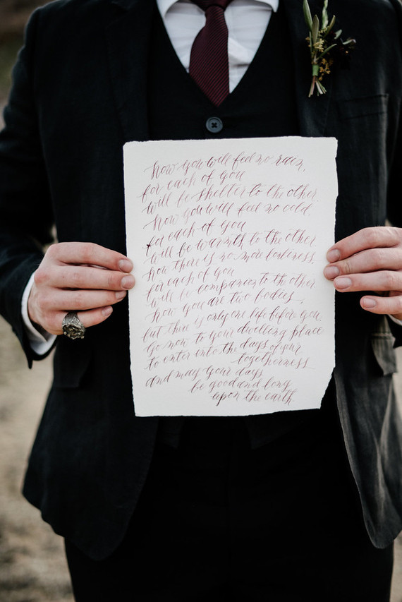 Wedding calligraphy