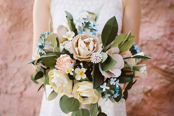 Paper flower bouquet