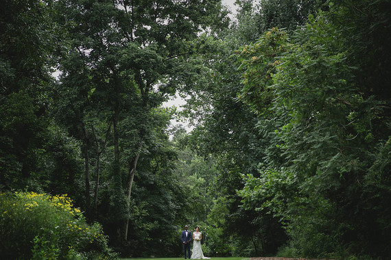 Summer wedding portrait