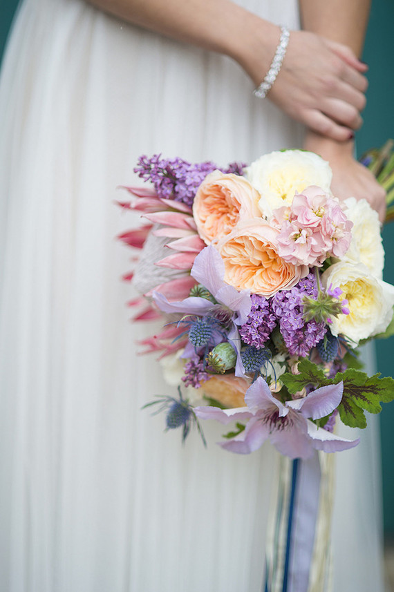 Spring wedding bouquet