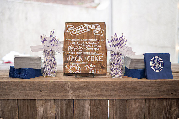 Rustic bar signage