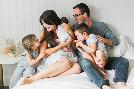 Lifestyle newborn photos by Brandi Welles Inspiration