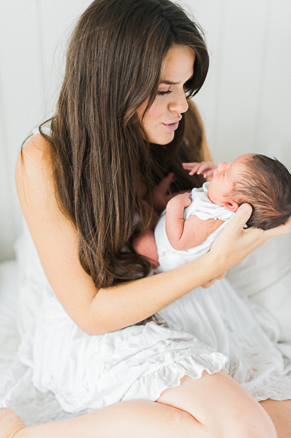 Lifestyle newborn photos by Brandi Welles Inspiration