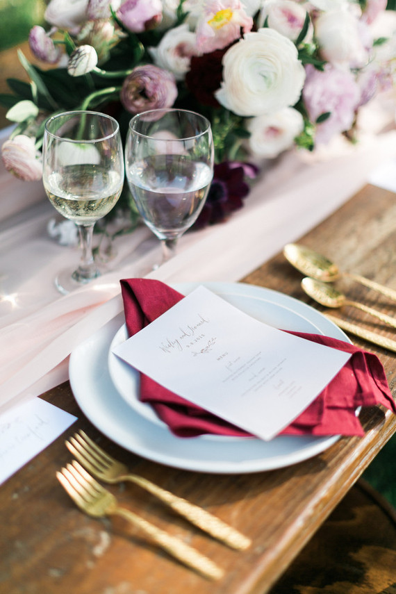 Gold flatware
