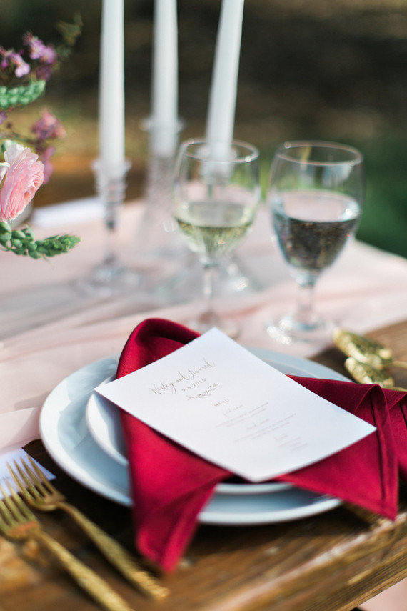 Gold flatware
