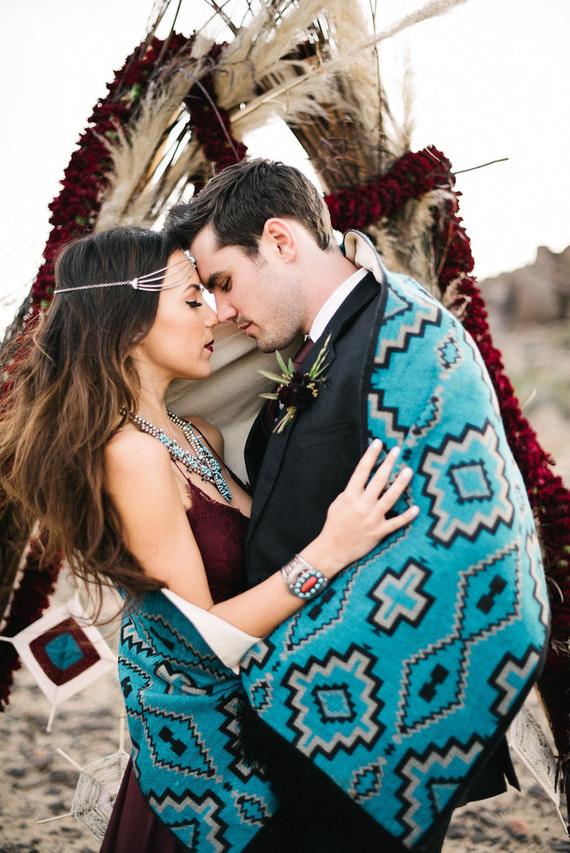 Bohemian desert wedding