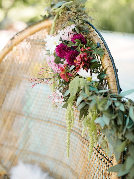 Floral baby shower decor