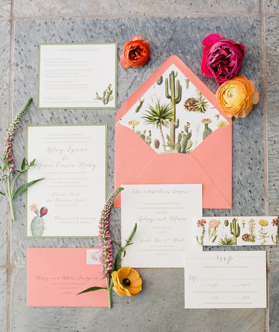 Arizona wedding invitation suite
