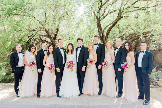 Wedding party portrait