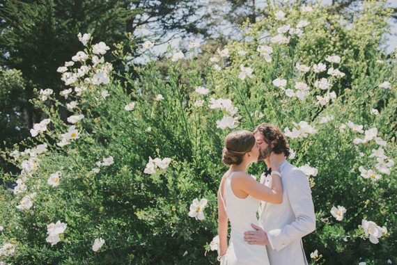 Outdoor wedding portrait