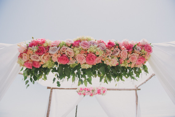 Floral chuppah