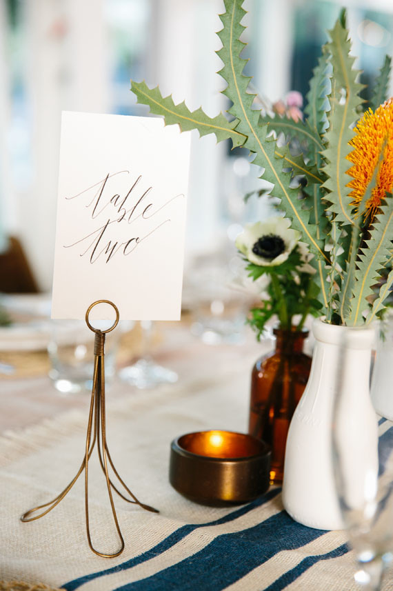 Calligraphy table number