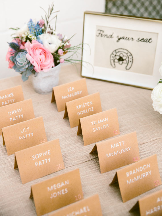 Escort card display