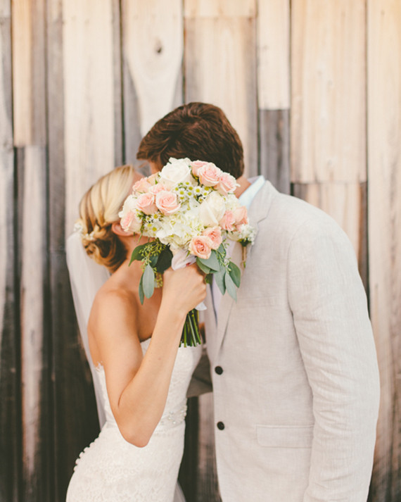 Rustic wedding portrait