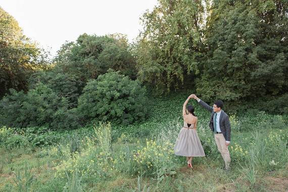 Vintage Santa Cruz engagement portrait