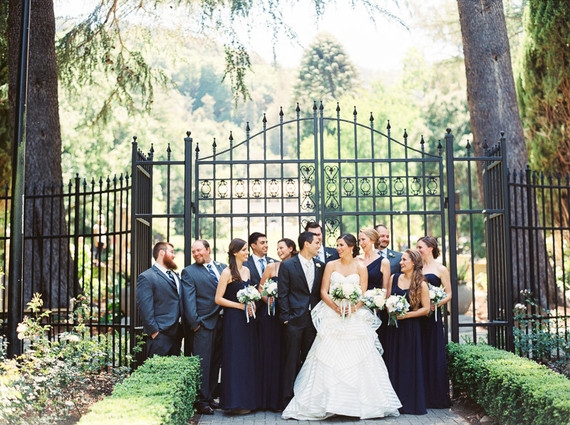 Wedding party portrait