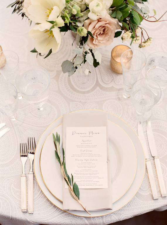 Romantic place setting