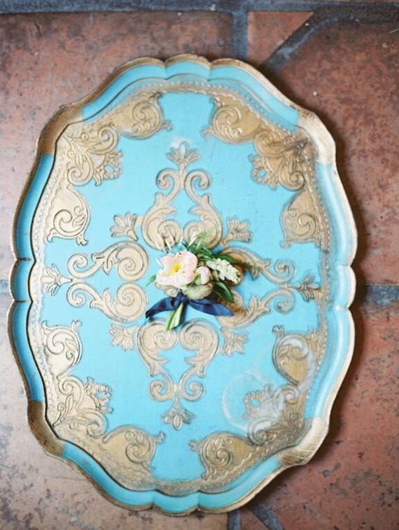 Vintage Spanish inspired boutonniere