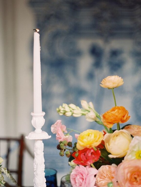 Vintage Spanish inspired wedding decor