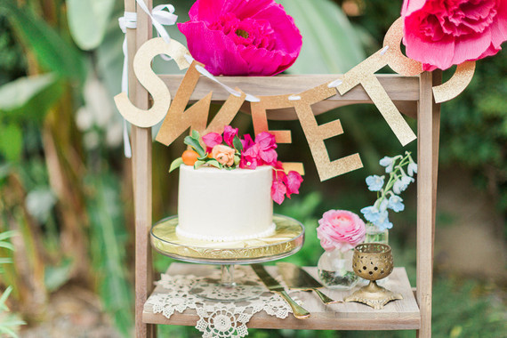 Bohemian wedding cake