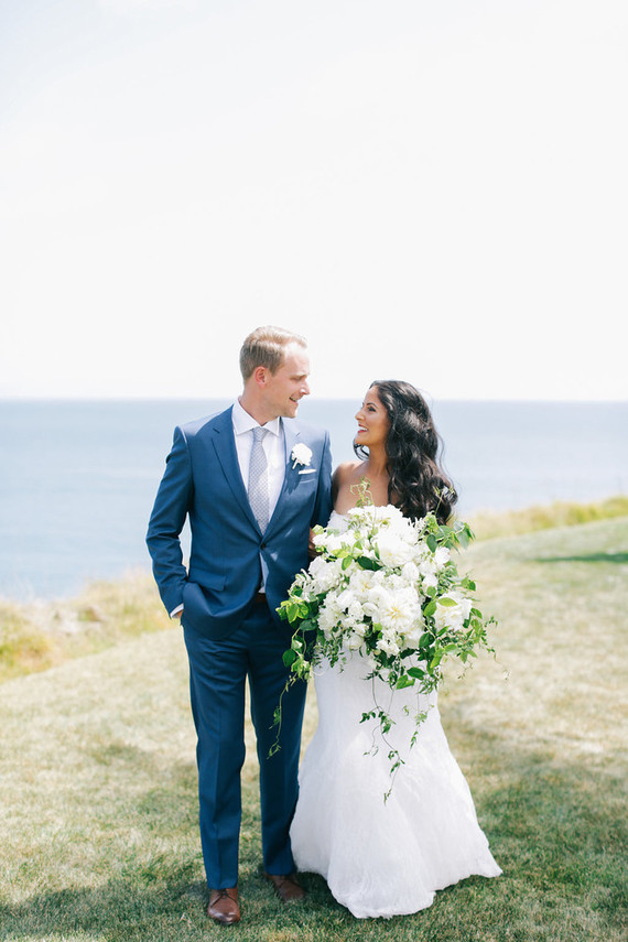 Elegant Terranea Resort wedding portrait