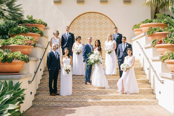 Wedding party portrait