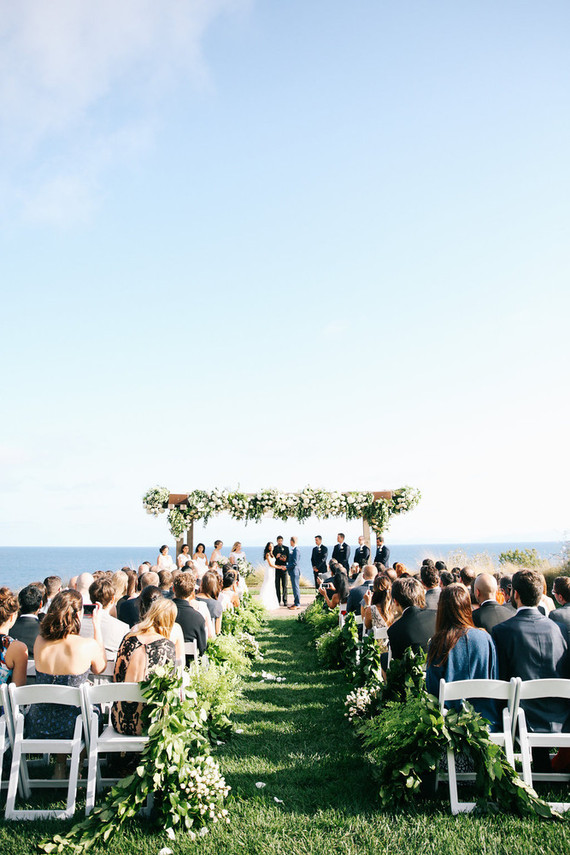 Elegant Terranea Resort wedding ceremony Inspiration