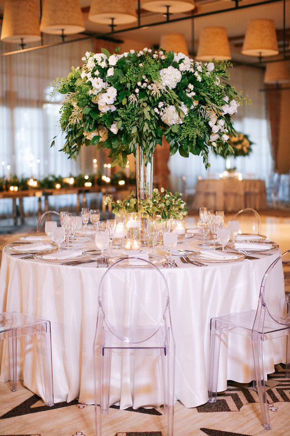 Elegant wedding tablescape