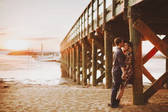 Maryland beach campground engagement portrait Inspiration