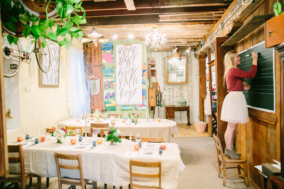 Calligraphy workshop with Parris Chic Boutique Inspiration