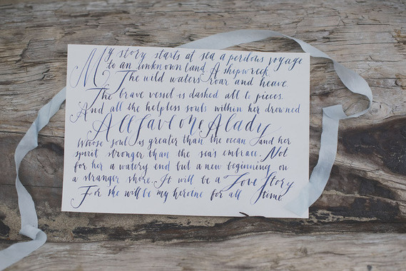 Calligraphy invitation