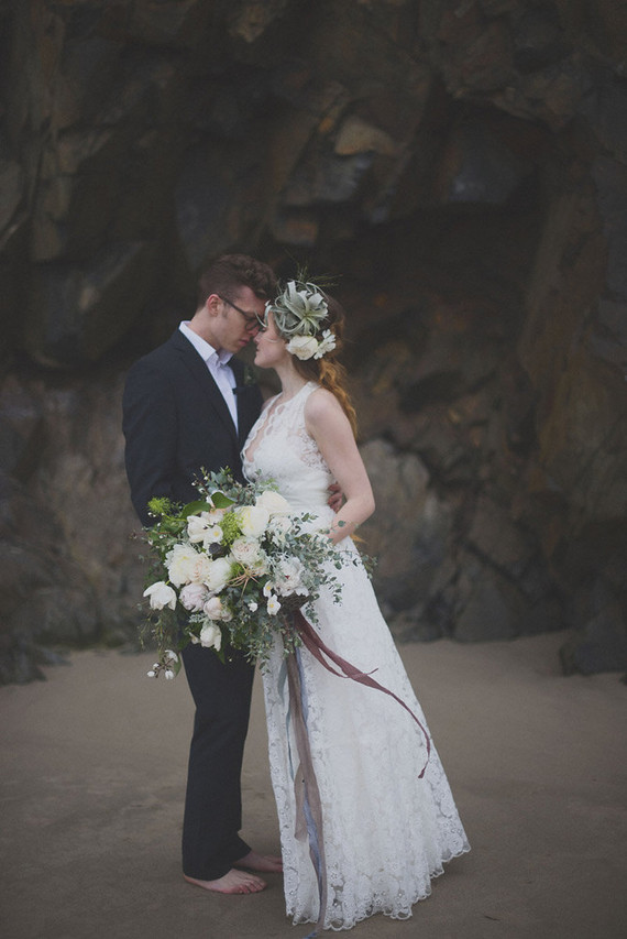 Oregon beach wedding