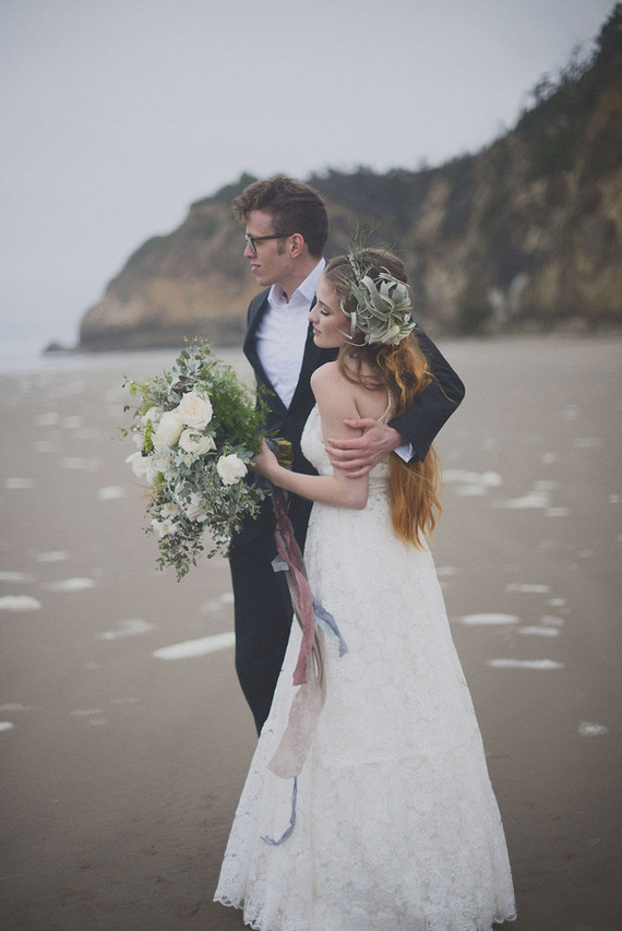 Oregon beach wedding