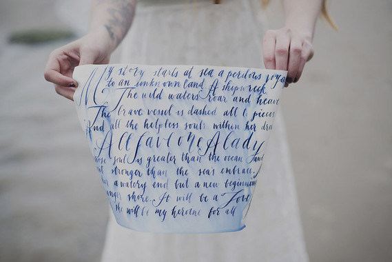 Calligraphy invite