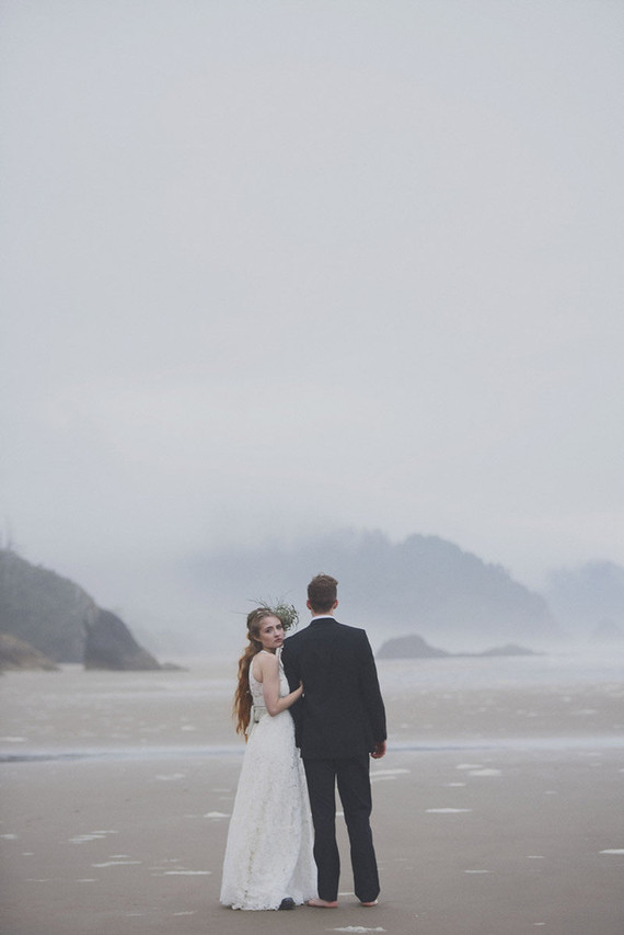 Oregon beach wedding