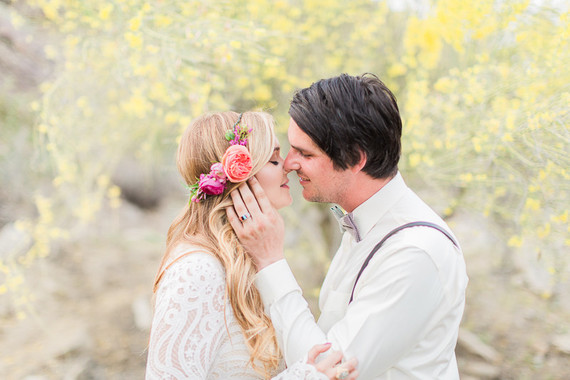Bohemian palm springs wedding