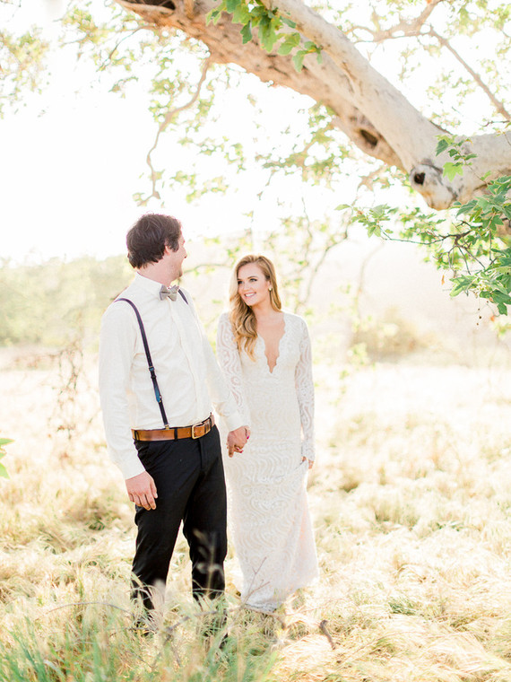Bohemian palm springs wedding