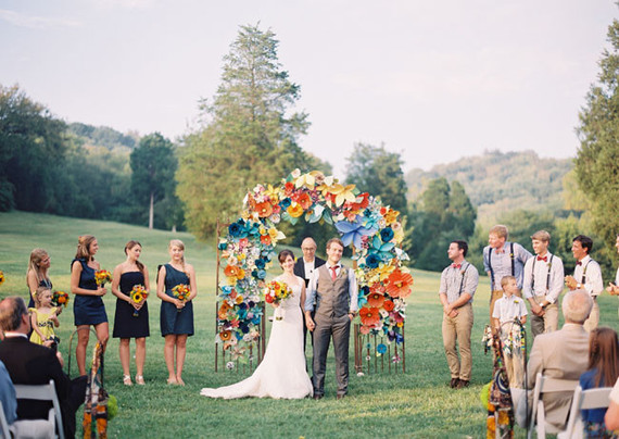 Ceremony paper flowers