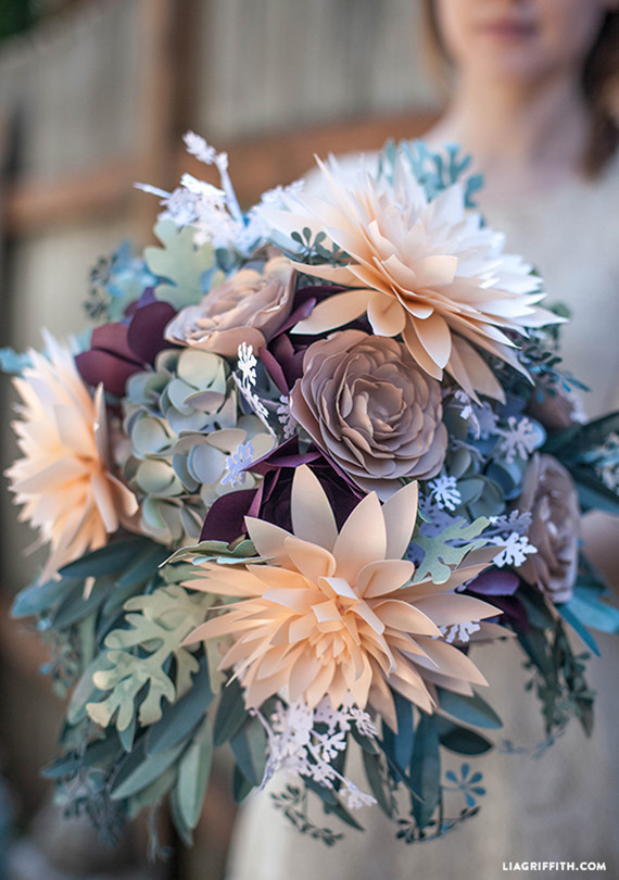 Paper flower bouquet