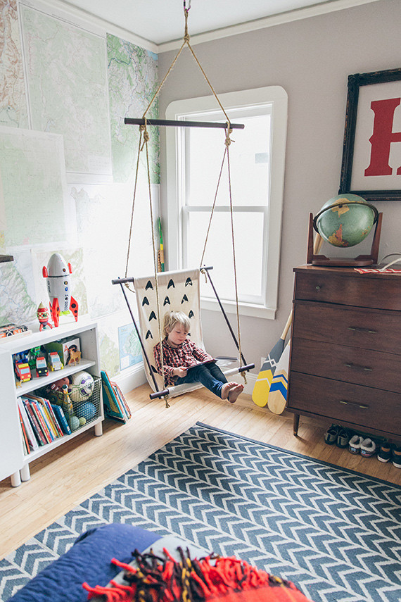 Modern woodsy boys room Inspiration