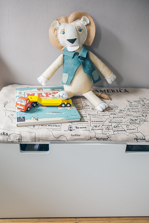 Modern woodsy boys room