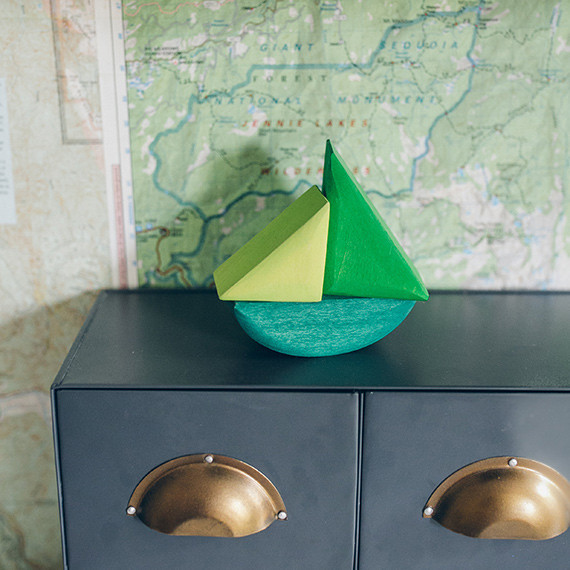 Modern woodsy boys room