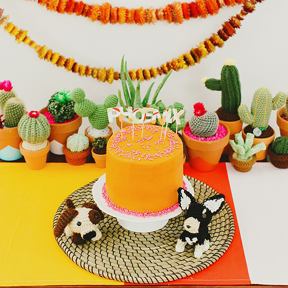 puppy birthday cake