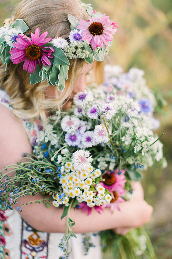 Mother daughter wildflower photos