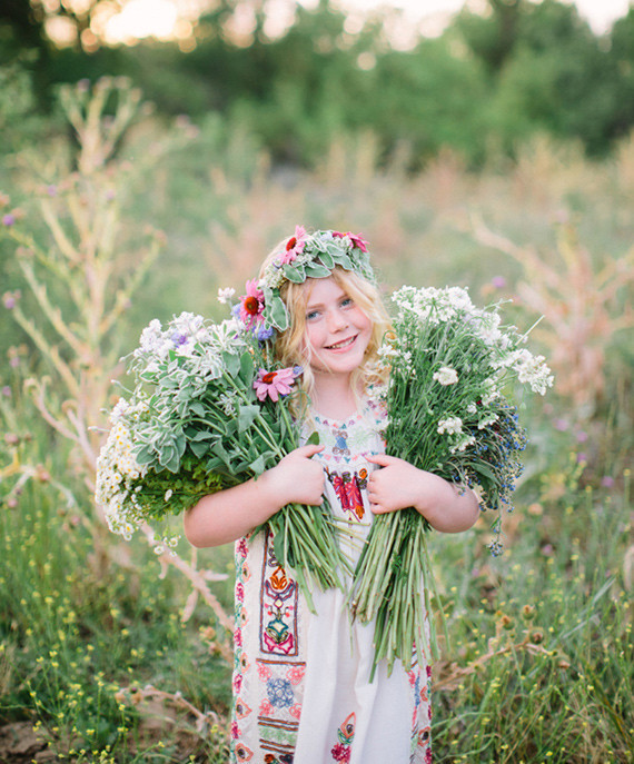 Mother daughter wildflower photos