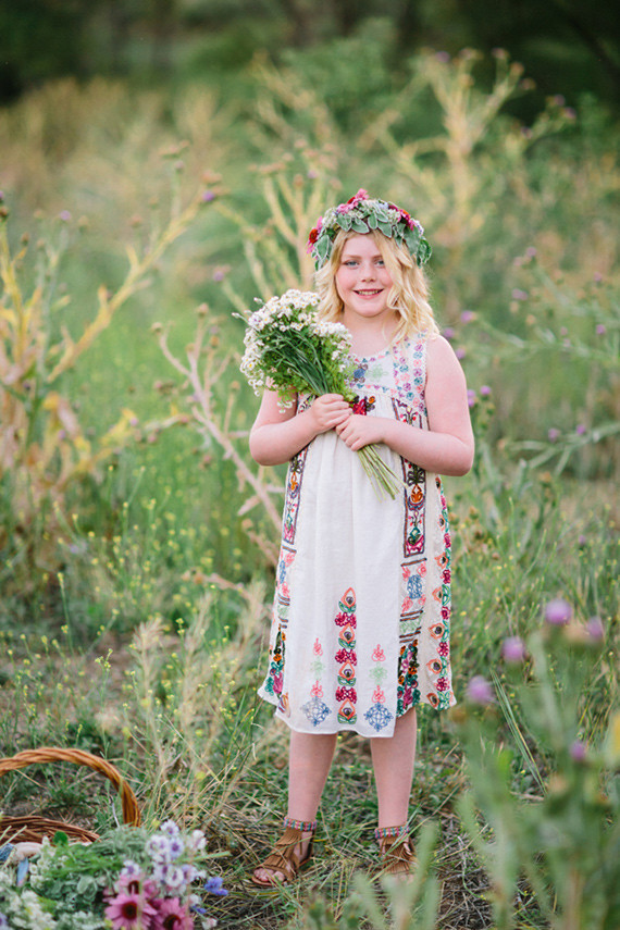 Mother daughter wildflower photos